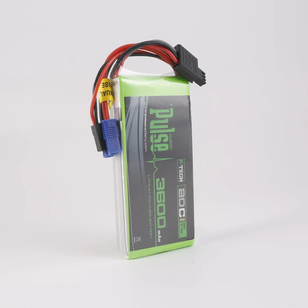 PULSE 2S 3600mAh 20C 7.4V RX P-Tech Lipo Battery